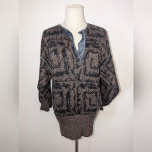 Escada vintage Brown and Black Knit Sweater